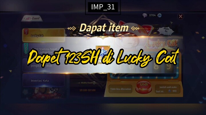 Main Lucky Cat di bulan Maret