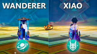 Wanderer vs Xiao!! who is the best Anemo DPS?? GAMEPLAY COMPARISON!