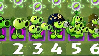 PvZ 2 Challenge - All Peashooters and Every Plant Level 1 vs Hamster Ball Giant Zombie