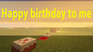 [Musik]Memainkan <Happy Birthday to You> di MineCraft