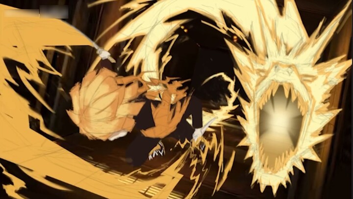 Infinite City can't wait any longer, so I'll draw it first! Thunder Breathing Type 7 - Fire Thunder 