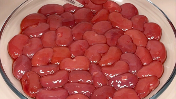 Potong daging secara imersif | 50 buah ginjal kelinci yang kenyal dan meletup-letup