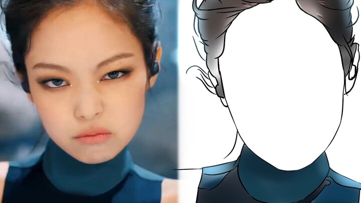 จำลองเพลง Blackpink “Kill This Love” และเพลง Jennie “Solo” ด้วยภาพวาด 1,589 ภาพ