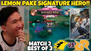 LEMON  NGELUARIN SIGNATURE HERONYA DGN BUILD BARUNYA  MATCH 2 RRQ VS ONIC