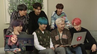 【WNS中字】190418 防弹少年团对粉丝们看Boy With Luv MV的reaction视频进行reaction @iHeartRadio