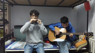 [Harmonica Guitar Ensemble] Memainkan lagu tema InuYasha "Thoughts Across Time and Space" bersama te