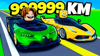 EVOLUÍ O CARRO MAIS LENTO DO MUNDO PARA VELOCIDADE DEUS NO ROBLOX!!
