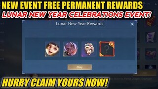 NEW EVENT CLAIM FREE PERMANENT REWARDS! LUNAR NEW YEAR CELEBRATIONS - MOBILE LEGENDS