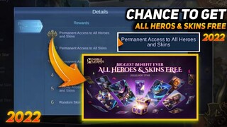 TRICK TO GET ALL HEROS AND SKINS FREE PERMANENTLY | 2022 LUCKY STAR EVENT | MOBILE LEGENDS