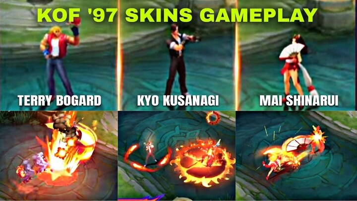 KOF '97 SKINS GAMEPLAY 2024! MOBILE LEGENDS BANG BANG