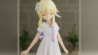 【荧/布料解算/原神MMD】summertime