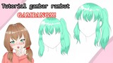 Penjelasan dan cara gambar rambut anime cewe (digital)