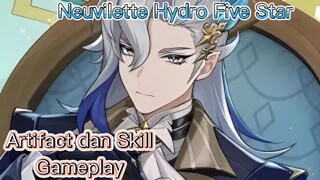 Genshin Impact INDO - Pembahasan Neuvilette Hydro Five Star mengenai Artifact dan Skill + Gameplay