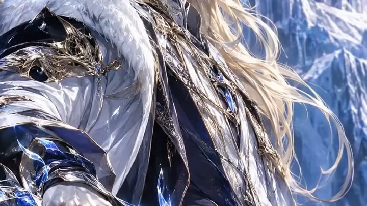 Aelrion Frostveil — เอลริออน ฟรอสต์เวล  #ฝึกสร้างตัวละครai #สร้างรายได้ #anime