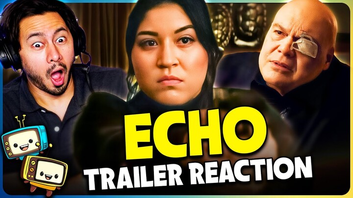 ECHO Official Trailer Reaction w/ Jaby! | Marvel Studios | Alaqua Cox | Vincent D'Onofrio