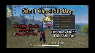 Highlight 1vs4 | Độ Nhạy Ob27 + Nút Bắn Chuẩn Giúp Kéo Tâm và Oneshot Cân 3 Cân 4 Quá Là Dễ Dàng 🔥