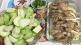 NẤM BÀO NGƯ XÀO MƯỚP NGON # Abalone Mushrooms Dried With Fiber Melon# HƯƠNG VỊ MIỀN ĐÔNG TẬP 50