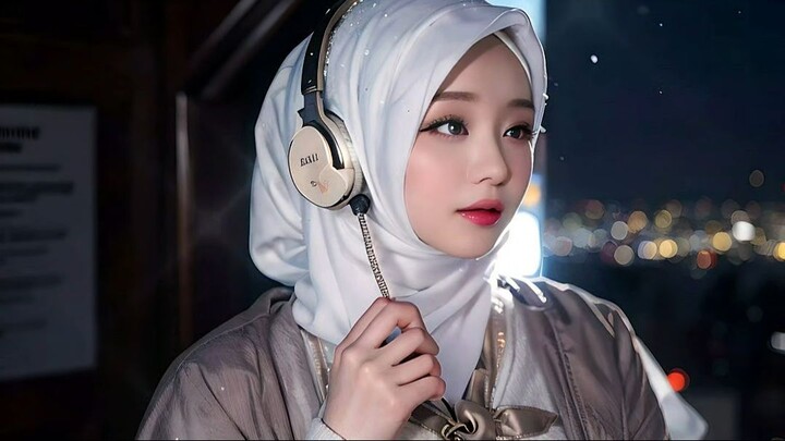 AI Hijab Lookbook, Winter outfit CH 1