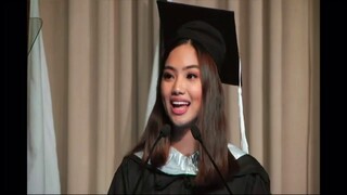 De La Salle University (DLSU) Graduation Speech on Bucket List - Angeli Andan