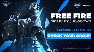 HOW TO KNOW YOUR GROUP AND SLOT ? | FREE FIRE SKYLIGHTZ SHOWDOWN