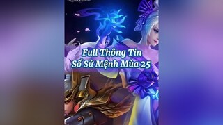 Full Thông Tin Sổ Sứ Mệnh Mùa 25 😘 Mừng Xuân 2021 ❣️ lienquan lienquanmobile lienquanvietnam lienquantiktok archangel2909