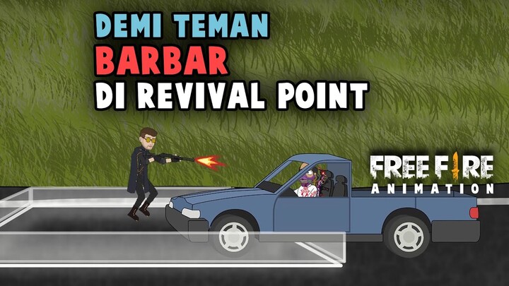 Perang Di Revival Point Demi Teman - Udin dan Bono - Free Fire Animation #Shorts