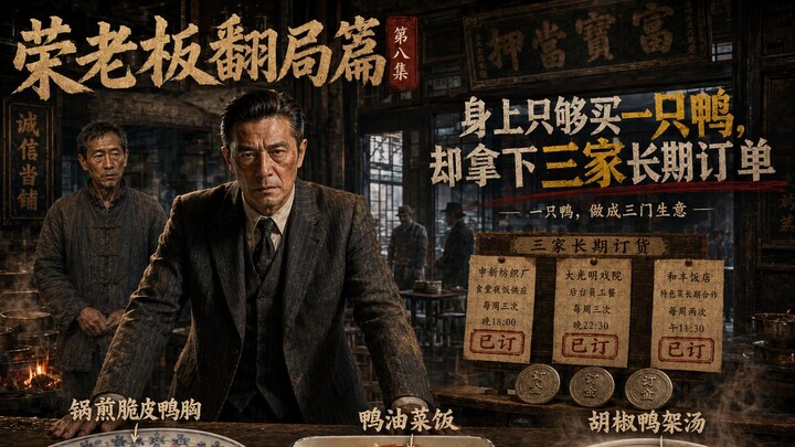 Boss Rong Turns the Tables, Episode 8: With just enough cash to buy a duck, he still secures three l