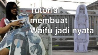 Kaga nyampe 50ribu! Cara bikin Custom Cardboard Standee Anime tutorial pelengkap Cosplay