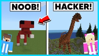 MIPAN & ZUZUZU Membuat Patung Dinosaurus Paling Besar Di Minecraft! BISA HIDUP!