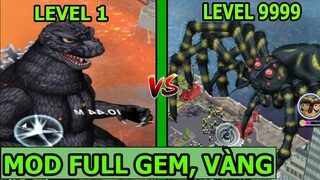 Godzilla Defense Force Mod Apk - Quái Vật Gozzilla VS Nhện Khổng Lồ - Top Game - Thành EJ