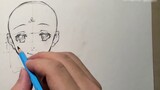 [Hand-painted] Don't have to worry about drawing crooked faces anymore, you can learn anime dry good