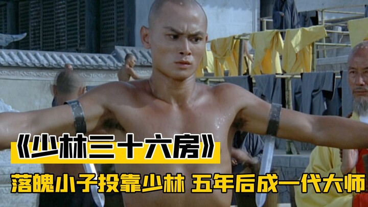To escape a deadly vendetta, a down-and-out youth seeks refuge at the Shaolin Temple, mastering all 