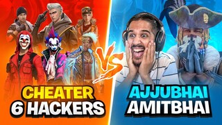 AJJUBHAI AMITBHAI VS 6 HACKER (PENCIPTA) GAMEPLAY TERBAIK | KEBAKARAN GRATIS GARENA