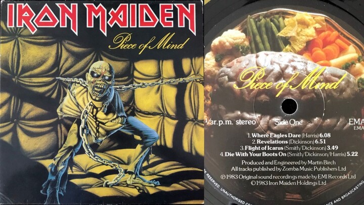 铁娘子乐队 - Piece Of Mind 铁皮黑胶唱片无损无损完整专辑 Iron Maiden - Piece Of Mind - FULL ALBUM Vinyl Rip