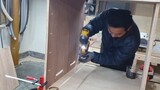 [Woodworking] The automatic planer with wheels and the dust collection cabinet are also very easy to