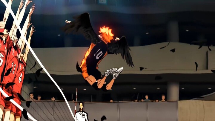 Hinata shoyo fly!!!!!! karasuno vs nekoma