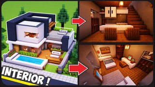 Cara Membuat Interior Rumah Modern Pt.44 ! || Minecraft Modern Pt.44,5