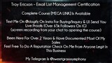 Troy Ericson Course Email List Management Certification download