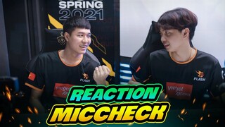 ADC Reaction Miccheck Team Flash Đối Đầu Box Gaming Tranh Suất Đánh Bán Kết