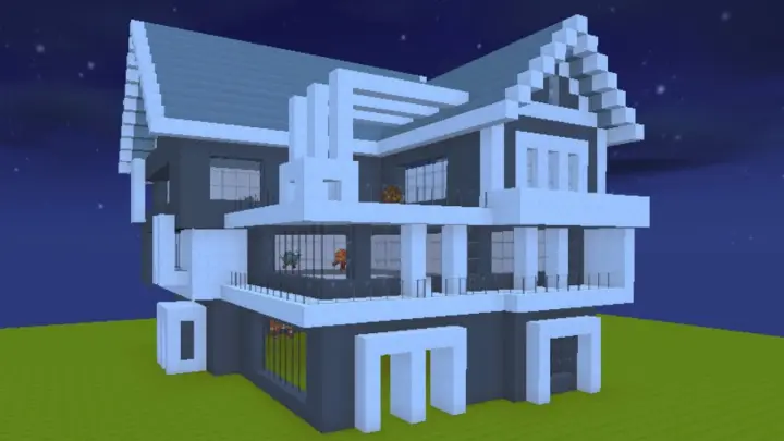 Cách xây nhà hiện đại (nhà 17) #MiniWorld - Bilibili