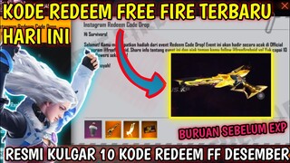 BONGKAR 10 KODE REDEEM FF‼️KODE REDEEM FREE FIRE TERBARU HARI INI 20 Desember 2021
