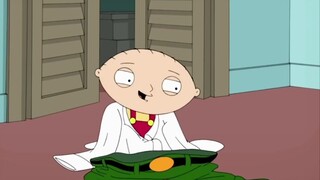 Stewie đóng vai bố và tìm thấy cứt trong quần!