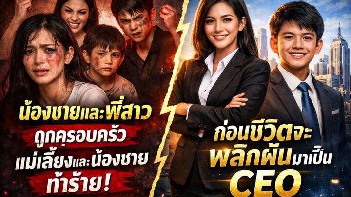 น้องชายและพี่สาว ถูกครอบครัว แม่เลี้ยงและน้องชายทำร้าย ก่อนชีวิตจะพลิกผันมาเป็น CEO