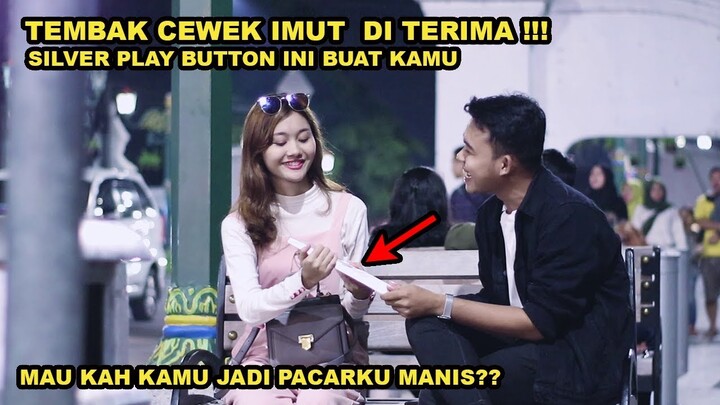 TEMBAK CEWEK CANTIK TIDAK DI KENAL!! SPESIAL DENGAN SILVER PLAY BUTTON || DI TERIMA?!