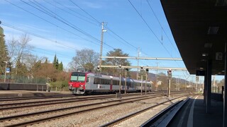 *OVERTAKE AT 00:45* 5 trains in 3 minutes! Heavy action at Rupperswil
