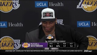 Russell Westbrook on effort: “Miss or make shots, that’s a part of the game, but playing hard"