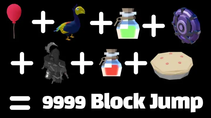 Making a 9999 Block Jump in Roblox Bedwars