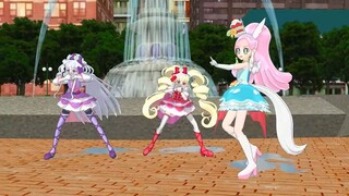 【mmdプリキュア】キュアパルフェ＆キュアマシェリ＆キュアアムールでsmokey thrill