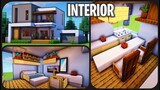 Cara Membuat Dekorasi & Interior Rumah Modern #27 ! || Minecraft Modern Pt.36
