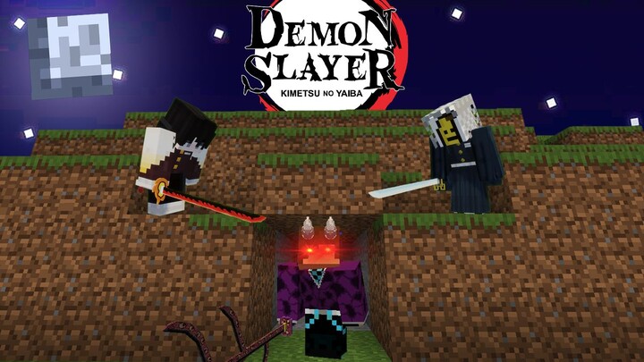 ถ้า!? เราต้องวิ่งหนีจากนักล่าอสูร 2 คน ในโลกดาบพิฆาตอสูร!!! | Minecraft Demonslayer Manhunt